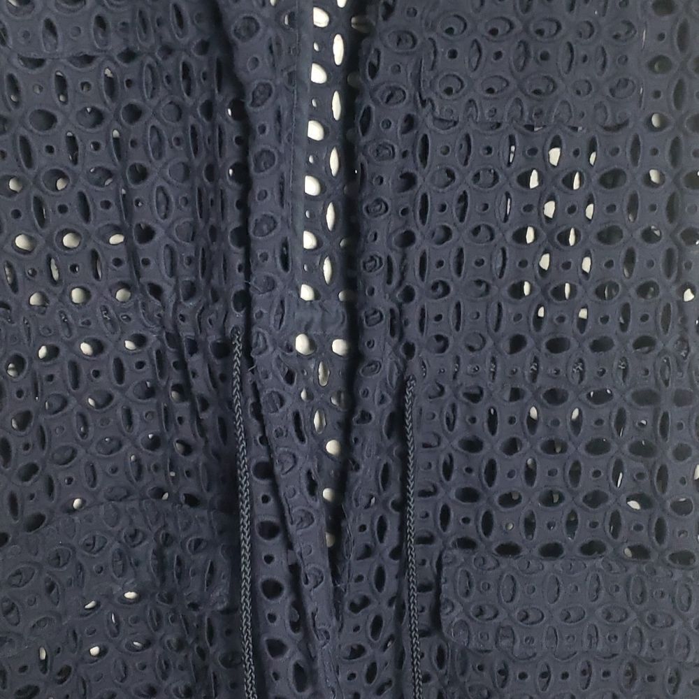 Chicos Navy Blue Net Jacket - Picture 9 of 9